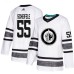 Men Adidas Winnipeg Jets #55 Mark Scheifele White 2019 All-Star Game Parley Authentic Stitched NHL Jersey