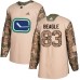 Men Adidas Vancouver Canucks #83 Jay Beagle Authentic Camo Veterans Day Practice NHL Jersey