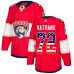 Men Adidas Florida Panthers #72 Frank Vatrano Authentic Red USA Flag Fashion NHL Jersey