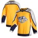 Men Nashville Predators adidas Blank Yellow 2020-21 Reverse Retro Authentic Stitched Jersey