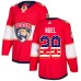 Men Adidas Florida Panthers #28 Serron Noel Authentic Red USA Flag Fashion NHL Jersey