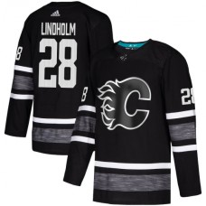 Men Adidas Calgary Flames #28 Elias Lindholm Black 2019 All-Star Game Parley Authentic Stitched NHL Jersey