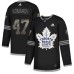 Men Adidas Toronto Maple Leafs #47 Leo Komarov Black Authentic Classic Stitched NHL Jersey