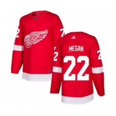 Men Adidas Detroit Red Wings #22 Wade Megan Premier Red Home NHL Jersey